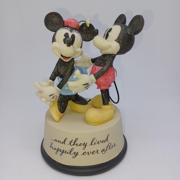 Hallmark Disney Minnie & Mickey Mouse Figurine, Happily Ever After, Wedding Gift - Picture 1 of 5
